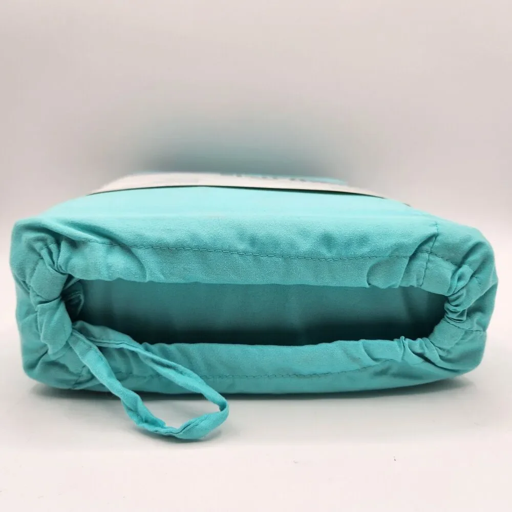 Room Essentials Mircrofiber 3 Piece Sheet Set Twin/XL Twin Aqua Top Bottom Case